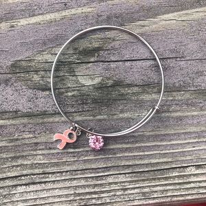 New Breast Cancer Swarovski adjustable bracelet